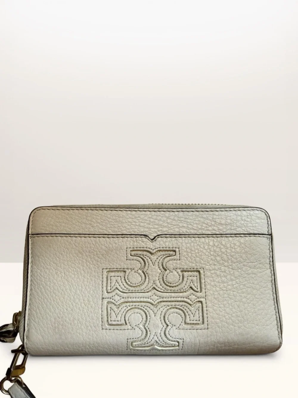 Tory Burch Harper Smartphone Wristlet - in the color “New Ivory”